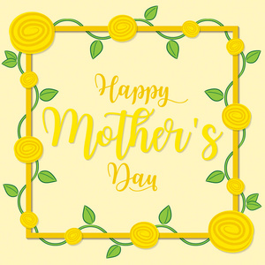 母亲节贺格式蔷薇的藤蔓母亲节贺卡矢量格式照片