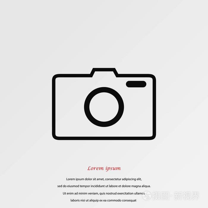 照片相机矢量图标