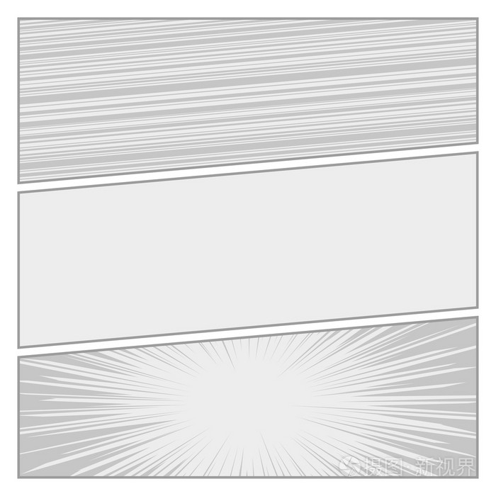 漫画波普艺术风格空白布局模板带点图案背景矢量