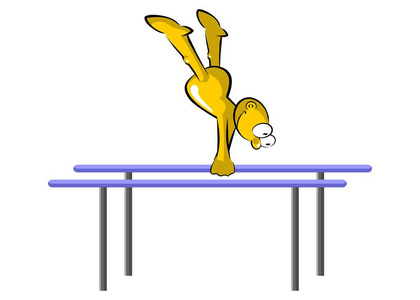 双杠卡通图片