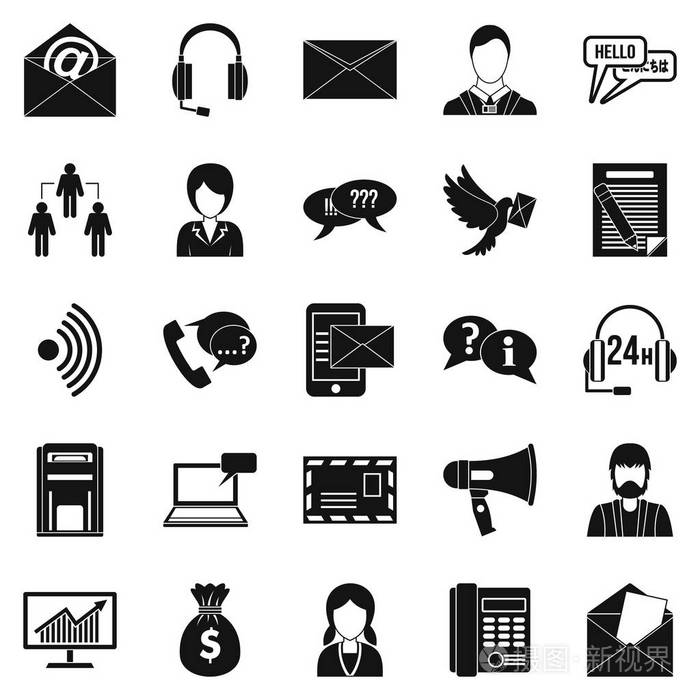 交互图标集, 简单样式