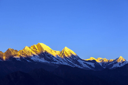 在尼泊尔的喜马拉雅山