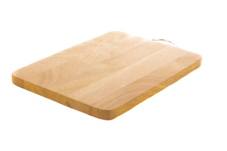 木案板老案板上白色背景孤立照片