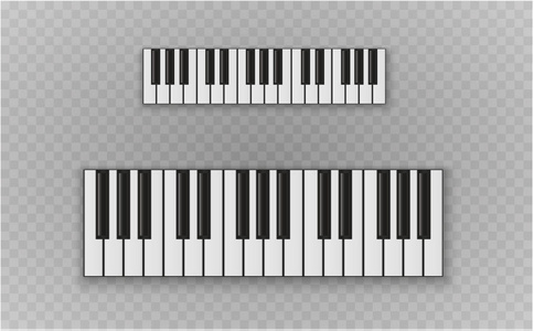 卡通琴键图片-卡通琴键素材-卡通琴键插画-摄图新视界