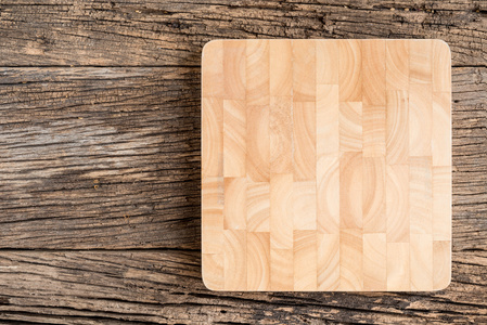 棕色木菜板上质朴表特写，木