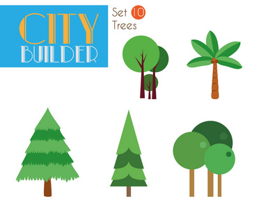 城市建设者设置 10 树
