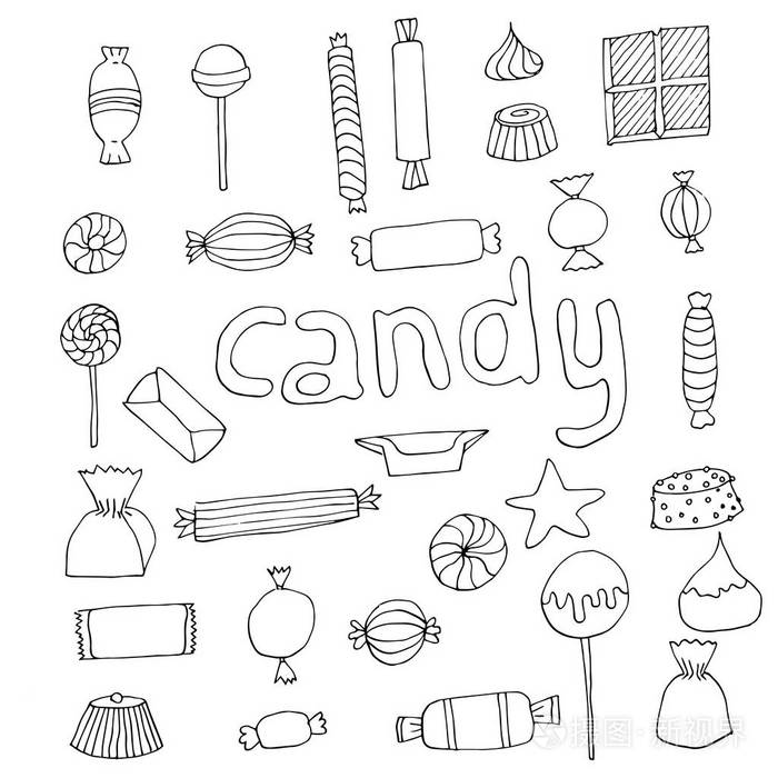 手绘糖果套