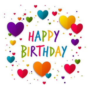 矢量生日快乐贺卡图片