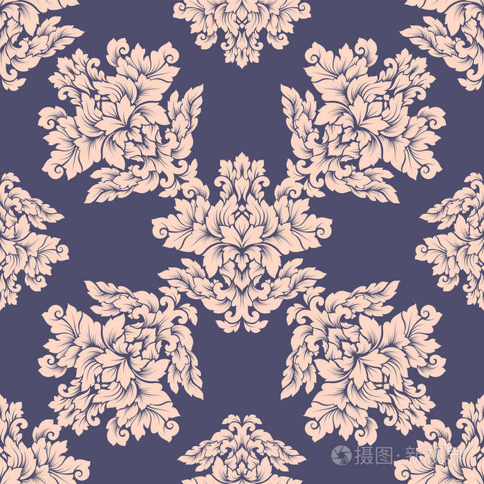 豪华皇家装饰,维多利亚时代的纹理壁纸,纺织,包装.