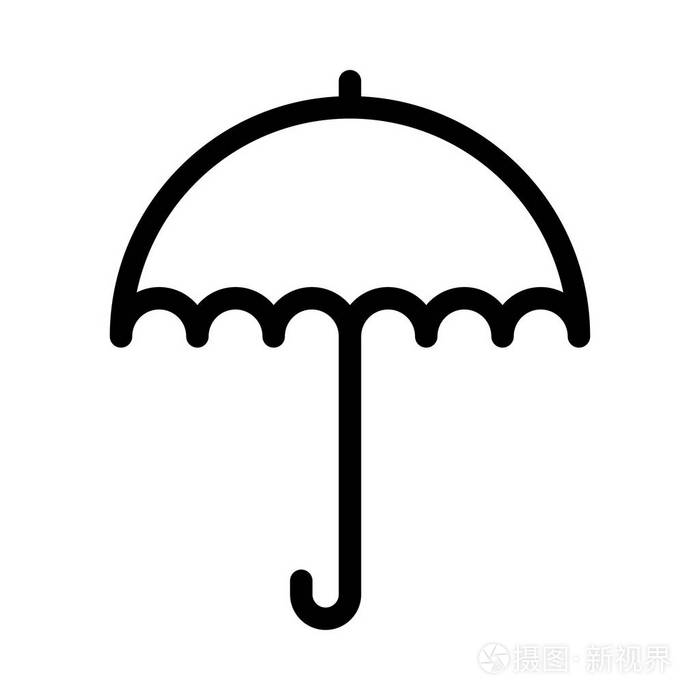 雨伞图标矢量图