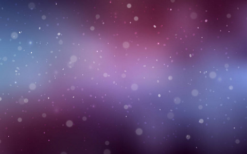 深紫色矢量纹理与彩色雪花。闪光的抽象插图与冰的水晶。该模式可用于新年广告, 小册子