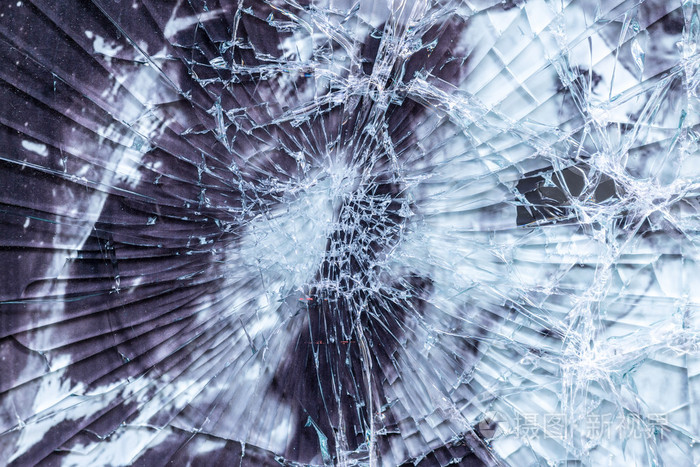 破碎的玻璃纹理