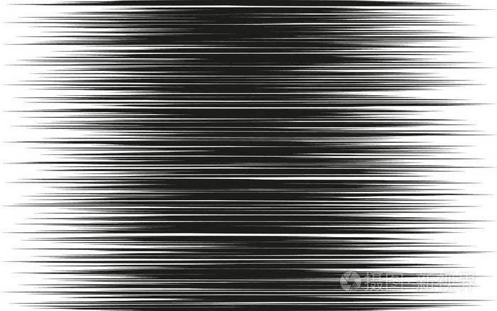 带渐变效果模板的水平速度线半色调图案白色背景上的背景和样式化纹理