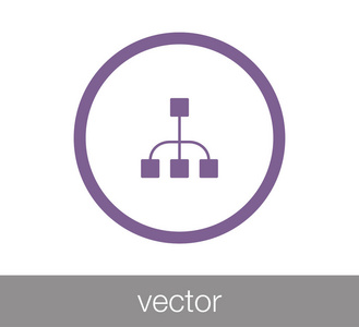 层次结构网络图标