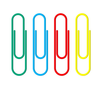 彩色回形针。文书 clothespin