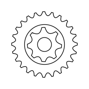 单个图像单个齿轮图标图像照片