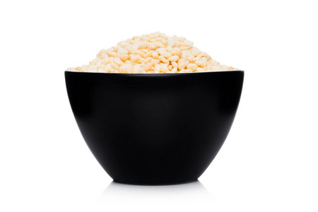 黑碗天然有机燕麦谷物玉米大米白色