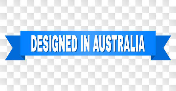澳大利亚设计的蓝色胶带标题图片