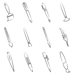 钢笔线条图片