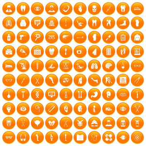 100医学图标设置橙色
