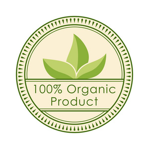 圆形生态徽章绿色邮票标签健康有机天然自由照片