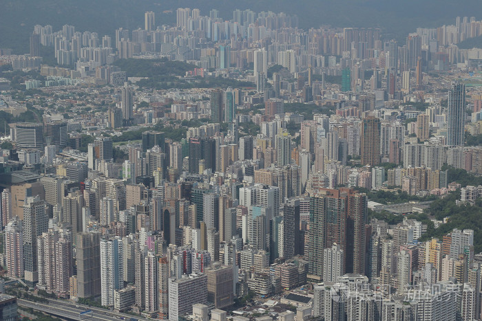 城市景观的 Hong 香港九龙