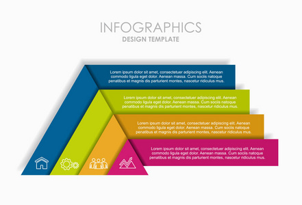 信息图表设计模板与地方为您的数据。矢量图
