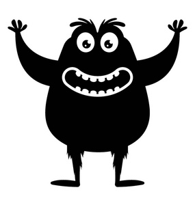 可恶一个肥胖的身体 handup 巨大的大小怪物, 可恶的雪怪照片