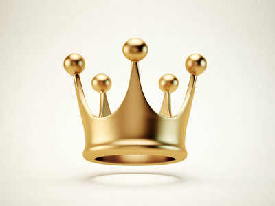 孤立的金色皇冠图片