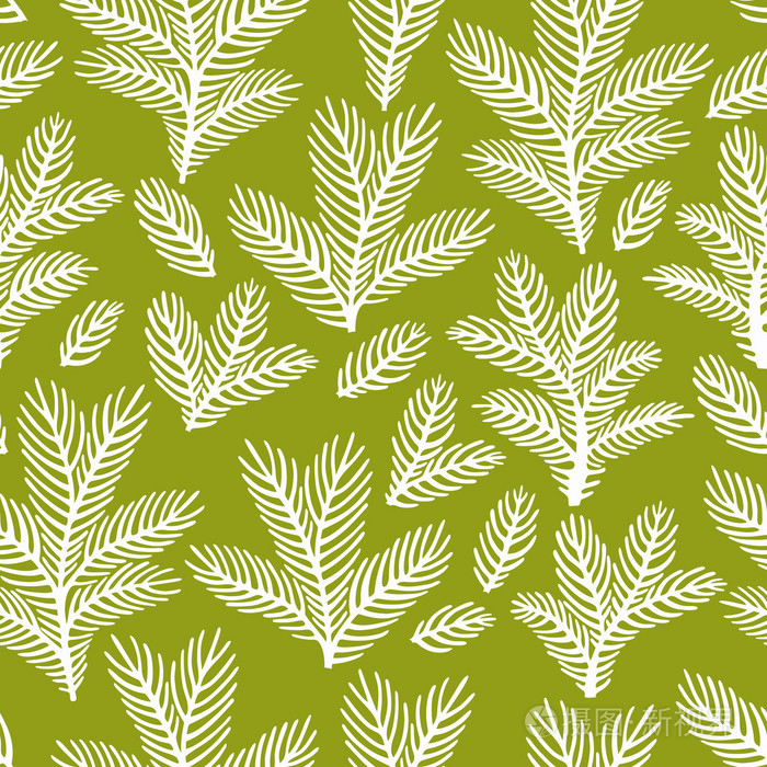 美丽的花卉装饰,矢量无缝模式