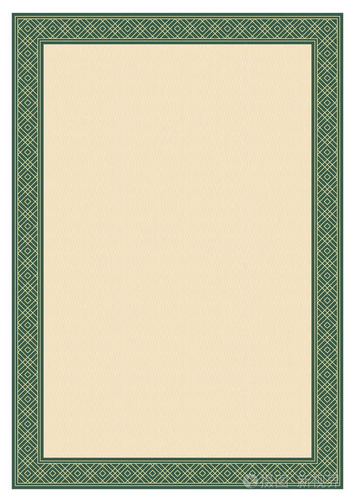 矩形的颜色框架和背景,a4 页面比例