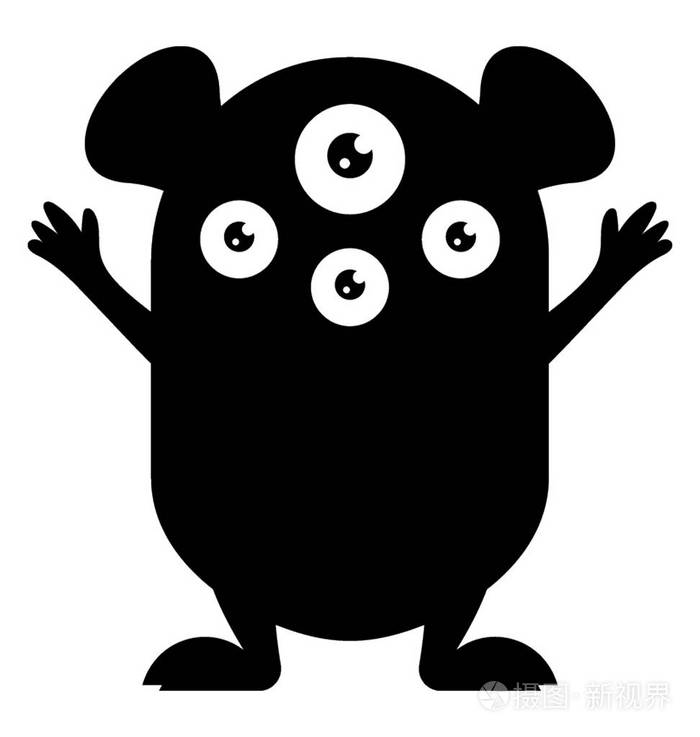 像蜘蛛一样多眼睛的怪兽描绘蜘蛛眼怪兽插画-正版商用图片0q6mvo-摄图