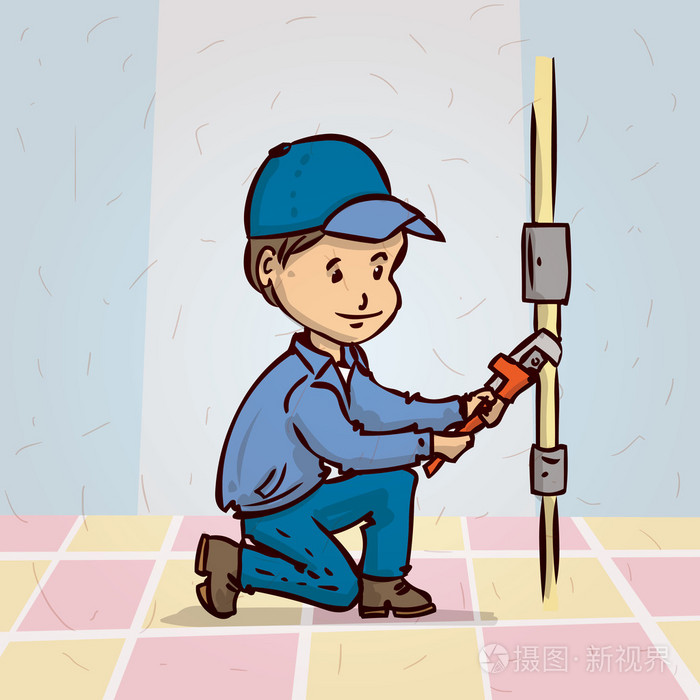 水管工修的水管