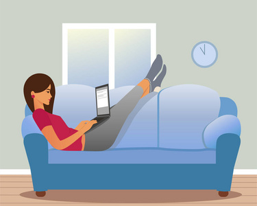 家里卡通女孩图片