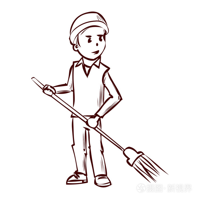 在工作扫大街插画-正版商用图片0q71e3-摄图新视界