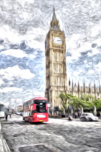 伦敦石油艺术插图