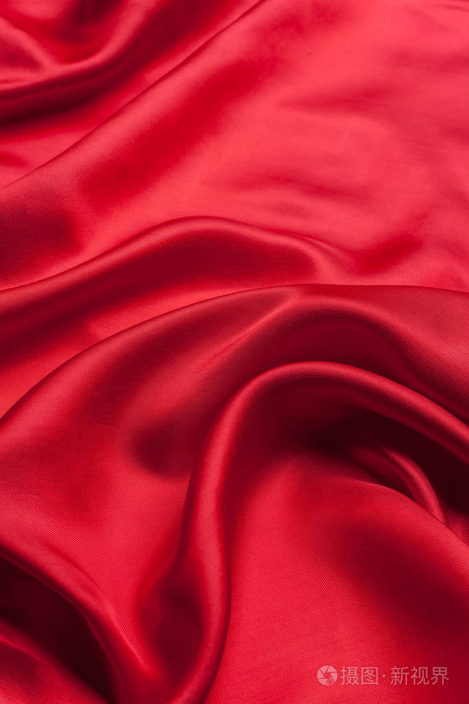 红绸布波浪背景纹理