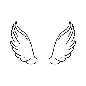天使的翅膀图标图片-天使的翅膀图标素材-天使的翅膀图标插画-摄图新