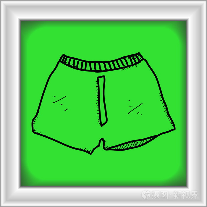 简便的涂鸦的拳击手短裤