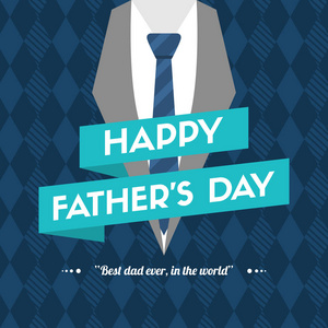 父亲节设计背景领带矢量插图图片
