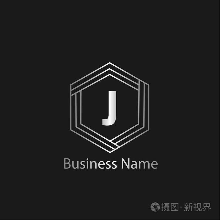 字母 J 徽标模板设计