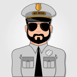 小学生向快乐公交车司机招手的后视公交车男司