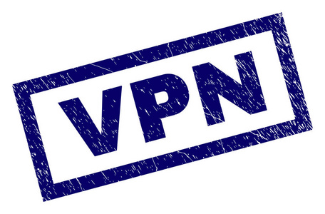 矩形垃圾 Vpn 图章