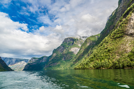 查看到在挪威 sognefjord