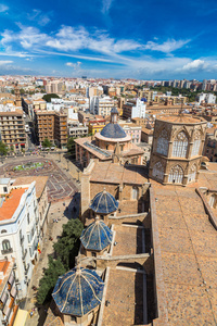 Valencia 空中的天际线