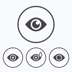 液体眼睛剪影图片