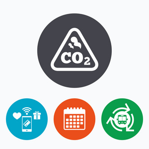 Co2 二氧化碳公式标志