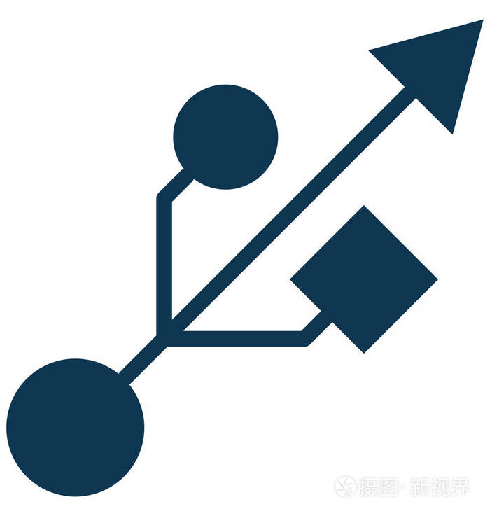 usb 符号usb 标志usb 徽标usb 端口闪存驱动器插画-正版商用图片0q8ojp-摄图新视界