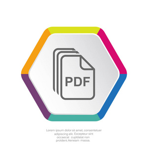 pdf 文件平面图标