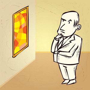 精英风采水墨字艺术评论家看抽象图片照片